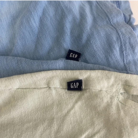 GAP Men's Tee-Shirt Crew Neck Short Sleeve Chest Pocket Lot Of 2 Sz XL Blue Sage - Picture 4 of 5